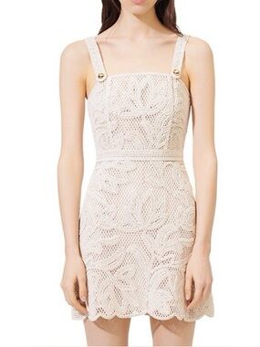 NWT Maje Macrame Style Beige Dress